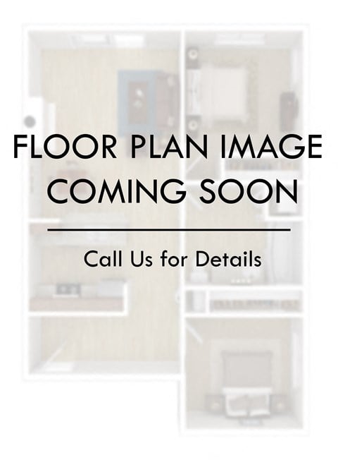 Floor plan for 1 bed, 1 bath, 650 sqft